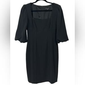 David Meister Black Cocktail Dress 3/4 sleeve Women’s size 4